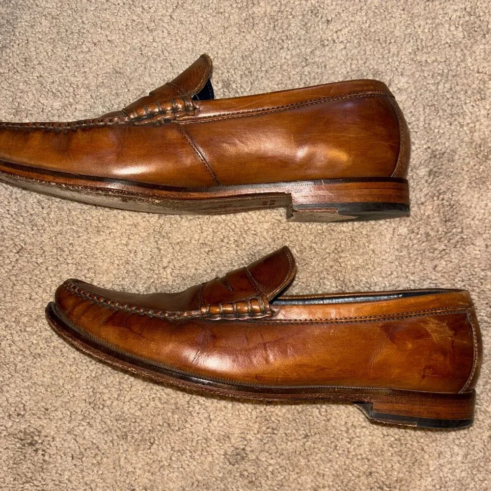 Cole Haan Brown Leather Penny Loafers